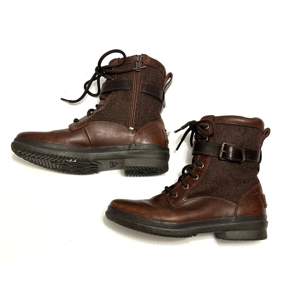 UGG Kesey Chestnut Brown Waterproof Shearling Lined Boot US 6 / EU 37 / UK 4.5 - Picture 1 of 6